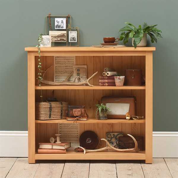 Buy Oakley Pine Small Wide Bookcase Want Mattress